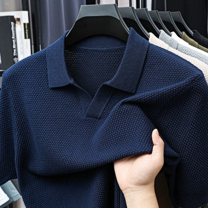 Winslow - Luxe Weave Polo Shirt | By Julian & Claire Toronto