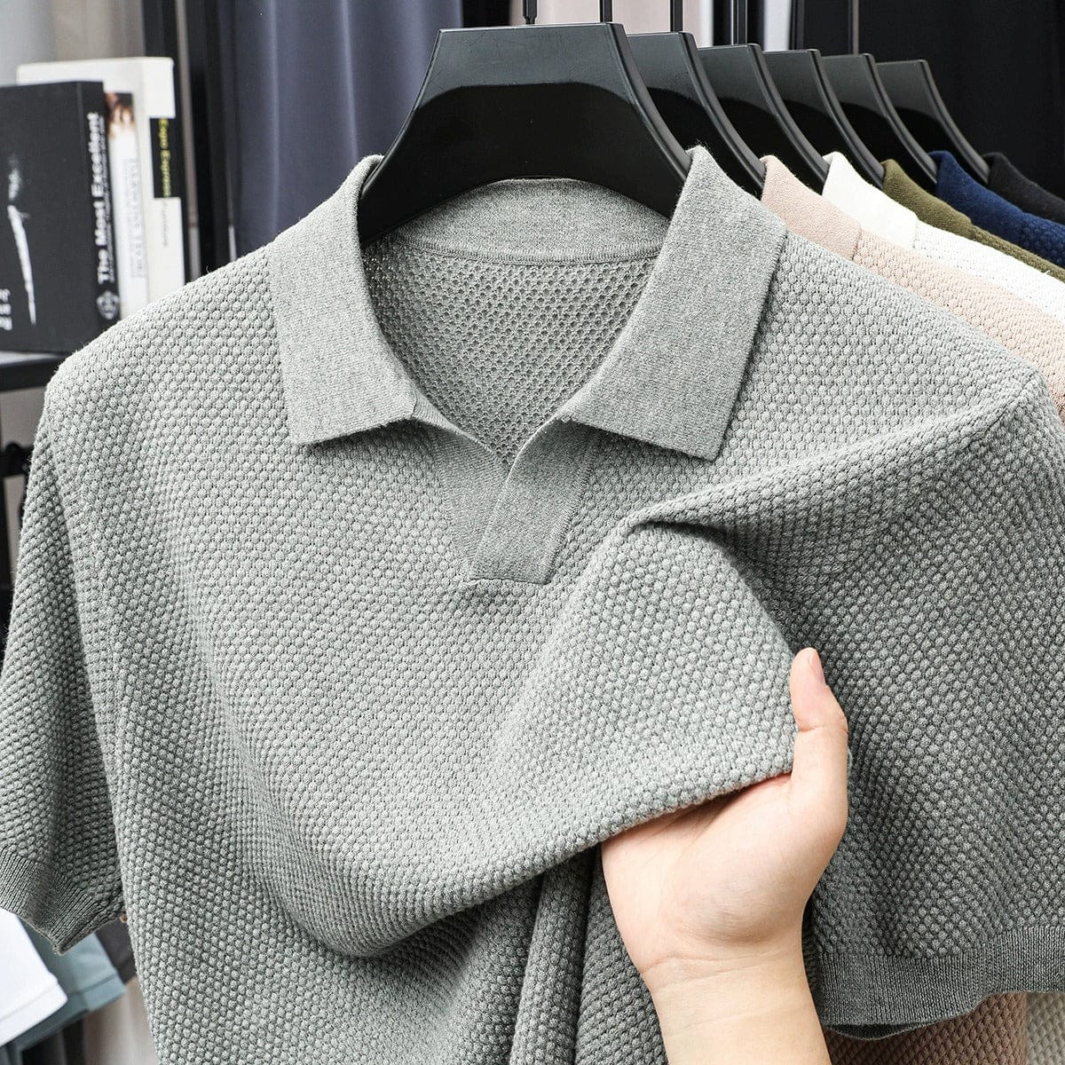 Winslow - Luxe Weave Polo Shirt | By Julian & Claire Toronto