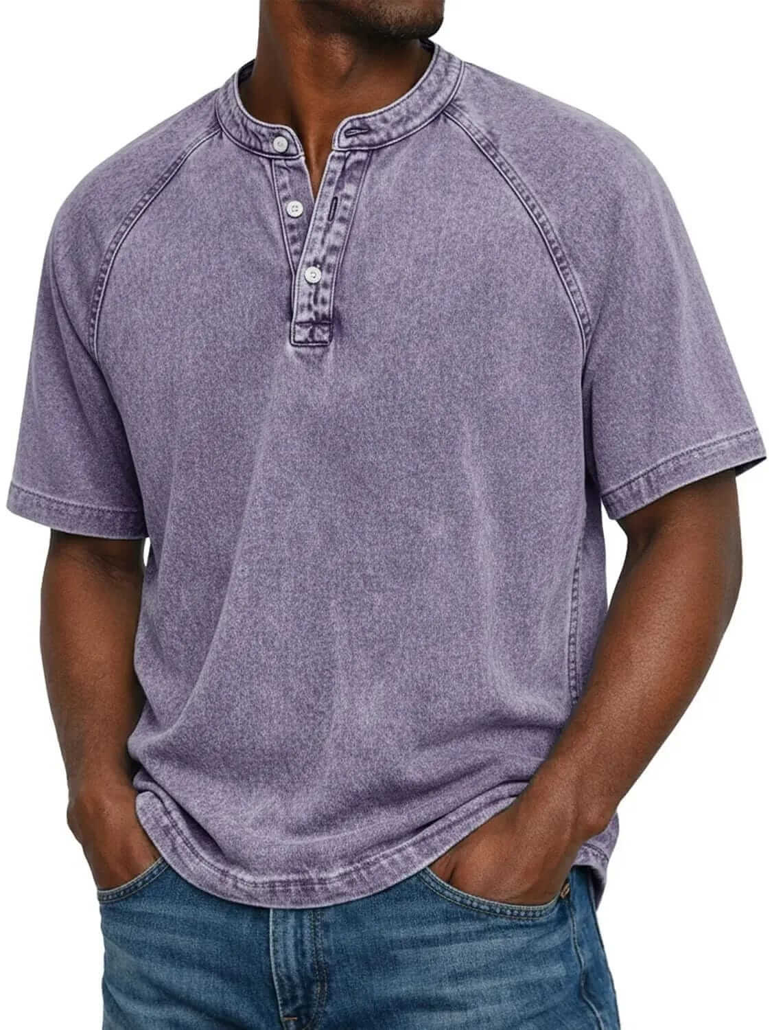 Carmelo - Classic Short-Sleeve Henley | By Julian & Claire Toronto
