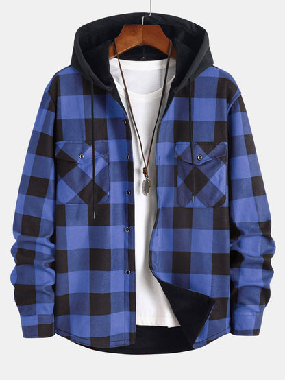 Randy - Plaid Hooded Shirt | By Julian & Claire Toronto