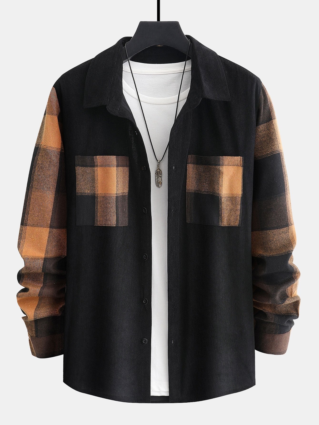 Henry - Plaid Panel Shirt | By Julian & Claire Toronto