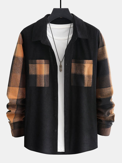 Henry - Plaid Panel Shirt | By Julian & Claire Toronto
