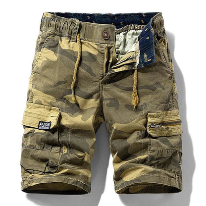 Marshall - Retro Camouflage Cargo Shorts | By Julian & Claire Toronto