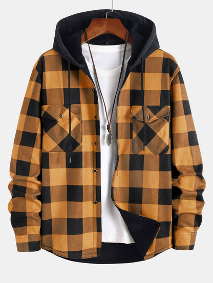 Randy - Plaid Hooded Shirt | By Julian & Claire Toronto