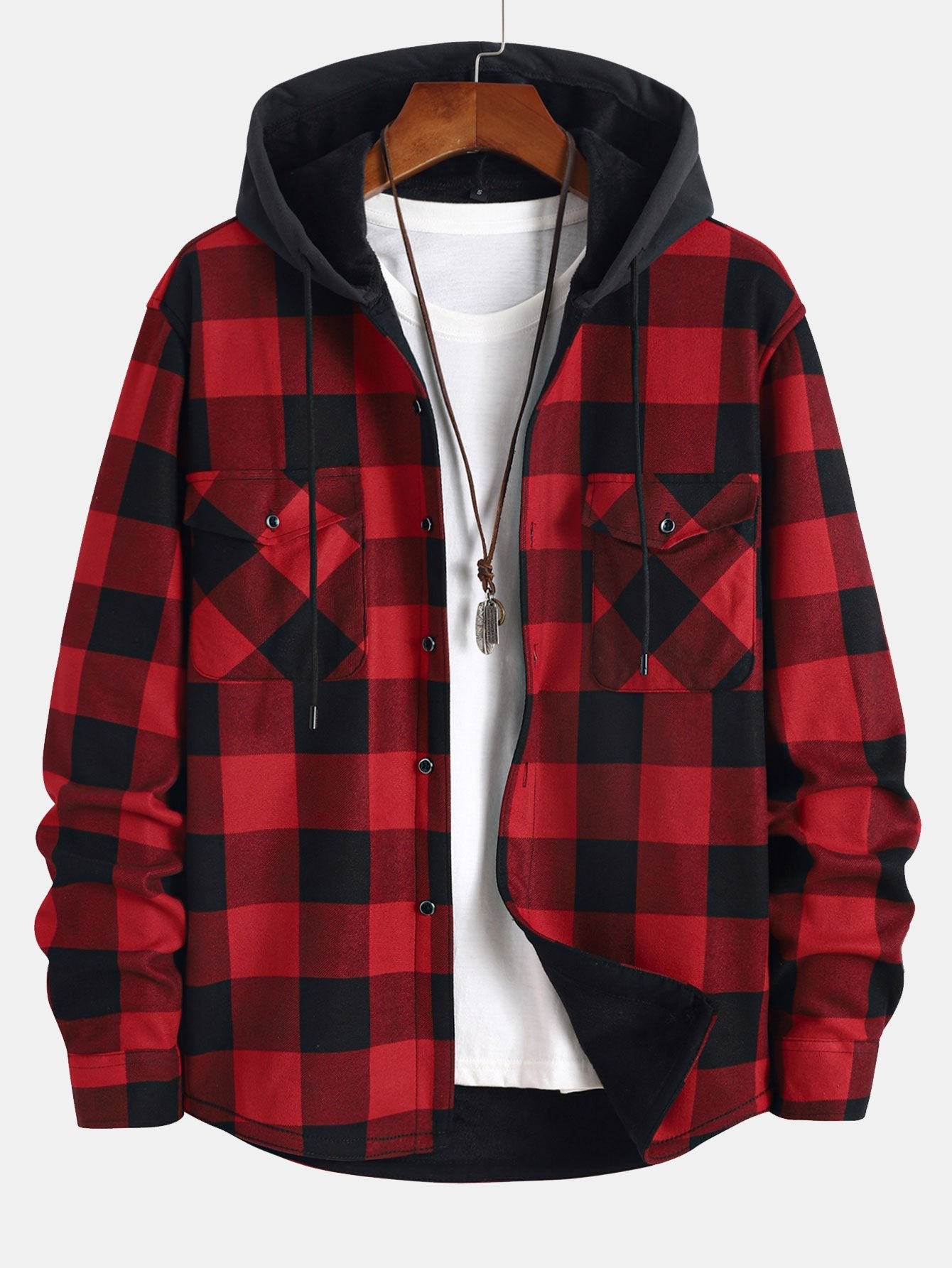 Randy - Plaid Hooded Shirt | By Julian & Claire Toronto