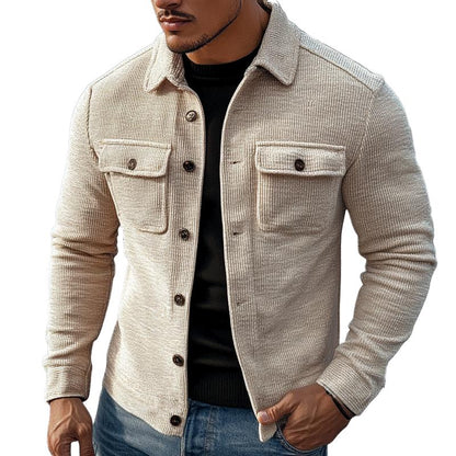Isen - Retro Textured Button Jacket | By Julian & Claire Toronto