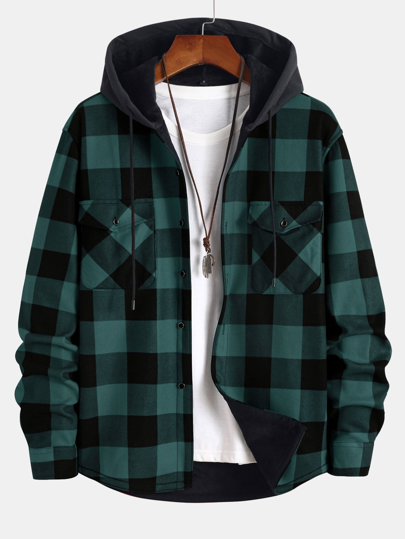 Randy - Plaid Hooded Shirt | By Julian & Claire Toronto