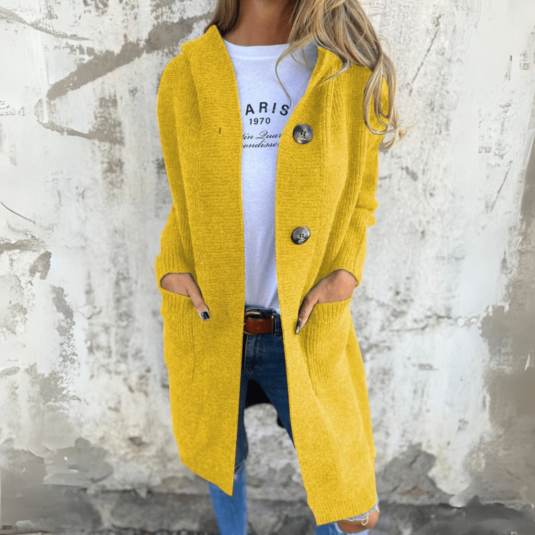Madeline - Long Chic Cardigan | By Julian & Claire Toronto