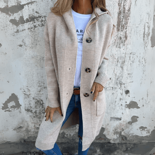 Madeline - Long Chic Cardigan | By Julian & Claire Toronto