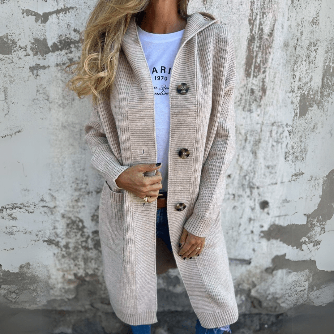 Madeline - Long Chic Cardigan | By Julian & Claire Toronto