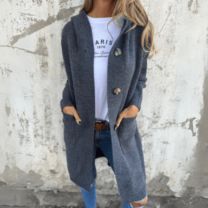 Madeline - Long Chic Cardigan | By Julian & Claire Toronto