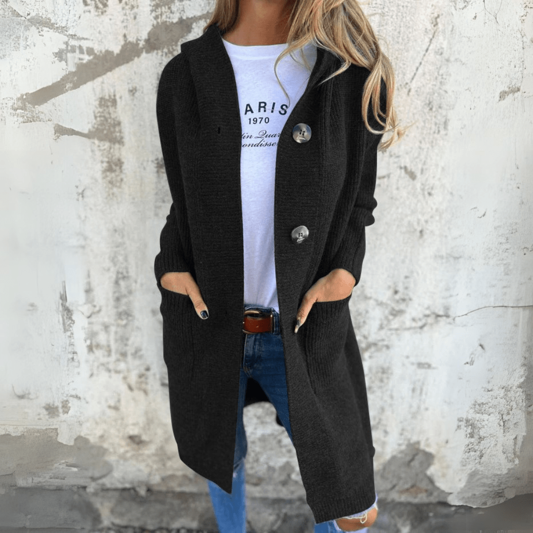 Madeline - Long Chic Cardigan | By Julian & Claire Toronto