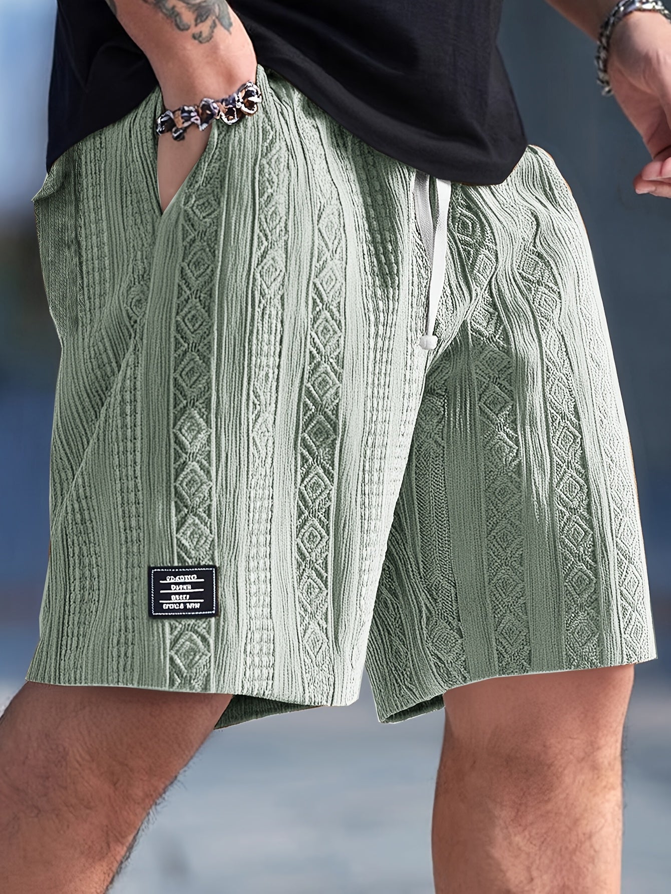 Brock - Diamond Knit Lounge Shorts | By Julian & Claire Toronto