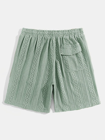 Brock - Diamond Knit Lounge Shorts | By Julian & Claire Toronto