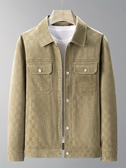 Xavi - Timeless Check Pattern Jacket | By Julian & Claire Toronto