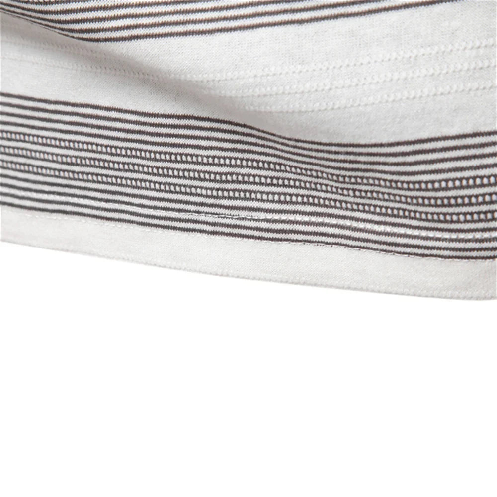 Warner -  Striped Short Sleeve Polo Shirt | By Julian & Claire Toronto