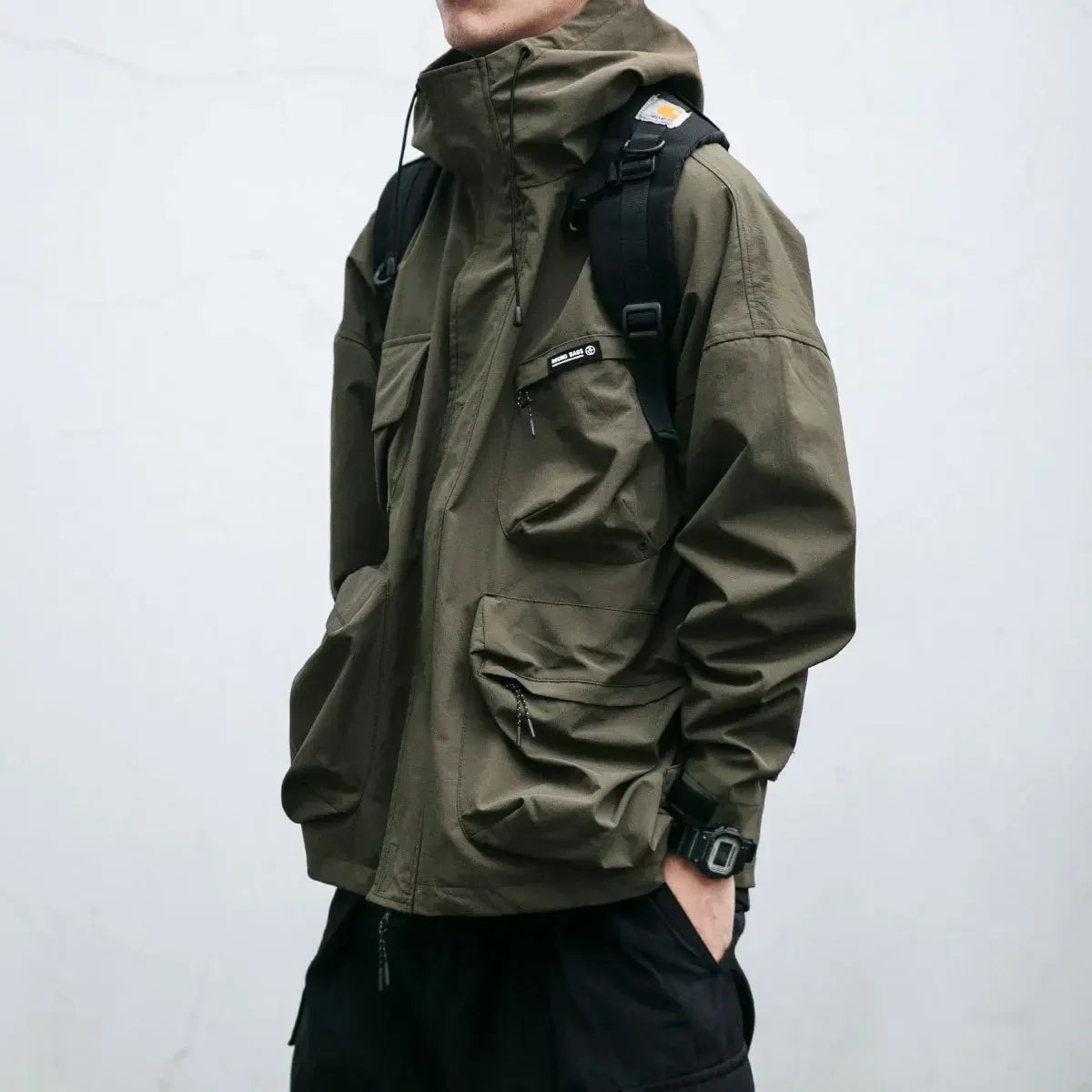Ward -  Multi-Pocket Hooded Windbreaker Jacket | By Julian & Claire Toronto
