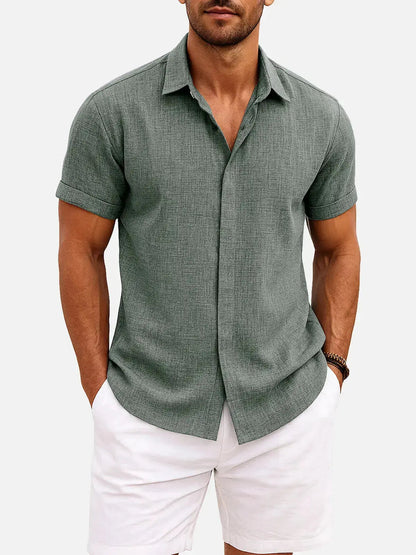 Walt -  Button-Down Short Sleeve Shirt | By Julian & Claire Toronto