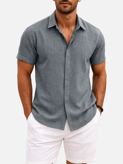 Walt -  Button-Down Short Sleeve Shirt | By Julian & Claire Toronto