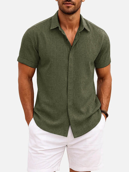 Walt -  Button-Down Short Sleeve Shirt | By Julian & Claire Toronto
