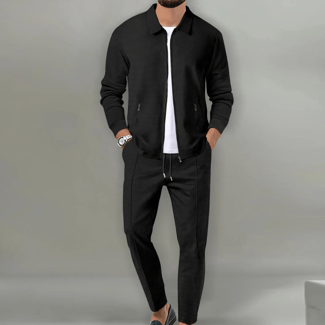 Dorian - Modern Textured Jacket & Trouser Set | By Julian & Claire Toronto