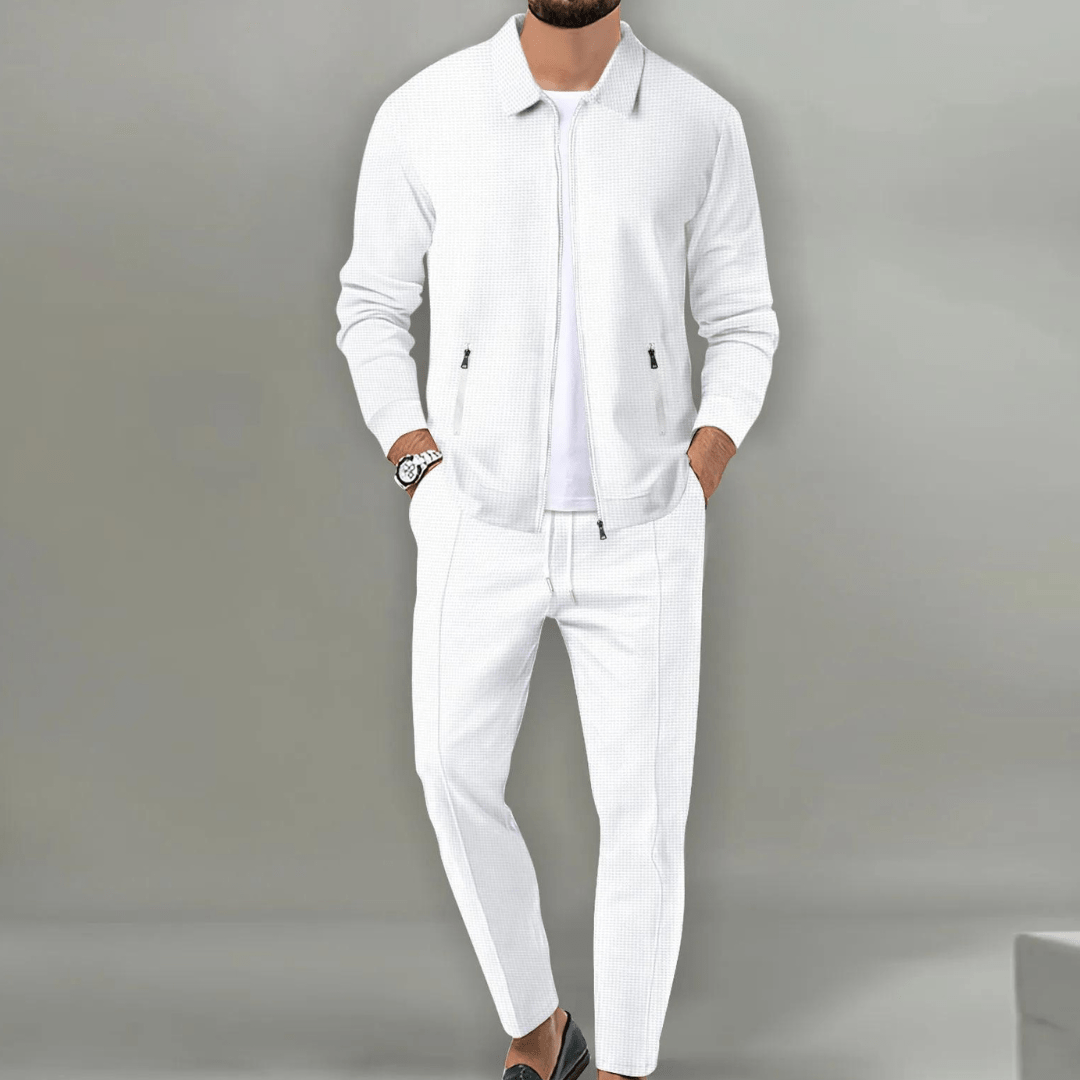 Dorian - Modern Textured Jacket & Trouser Set | By Julian & Claire Toronto