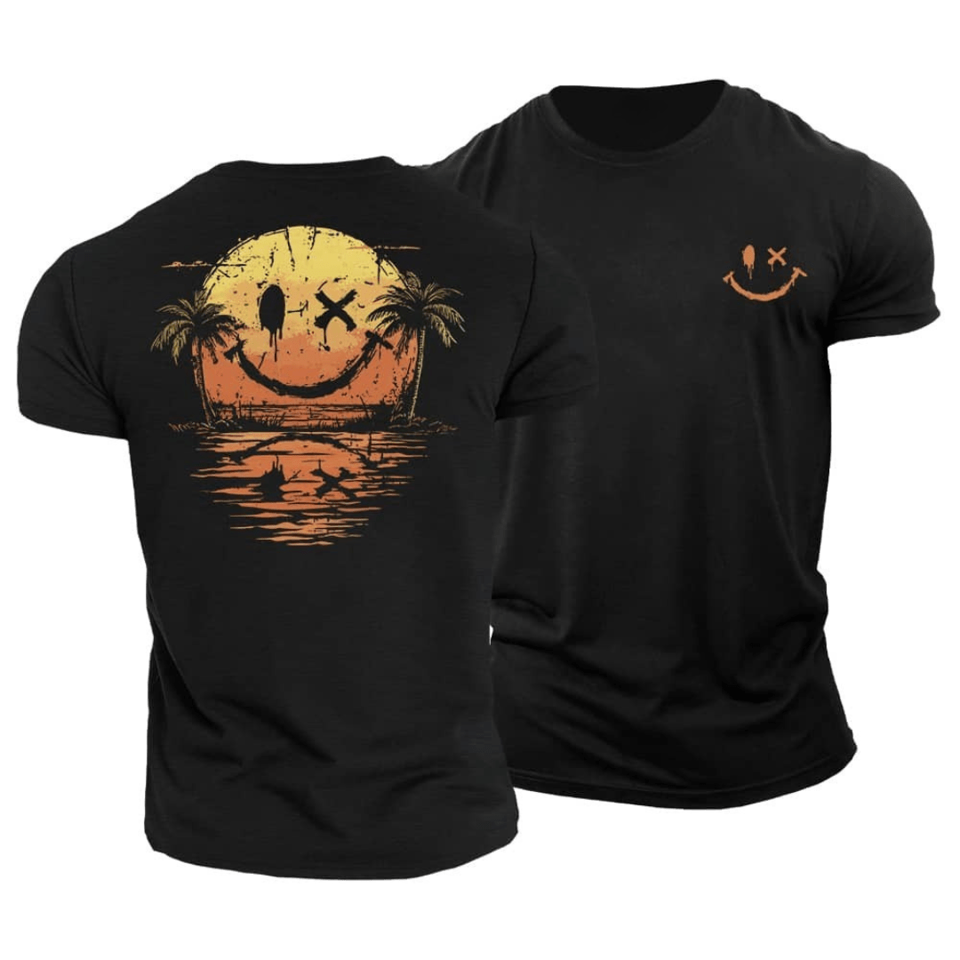 Tiernan - Minimalist Smiley Everyday Tee | By Julian & Claire Toronto