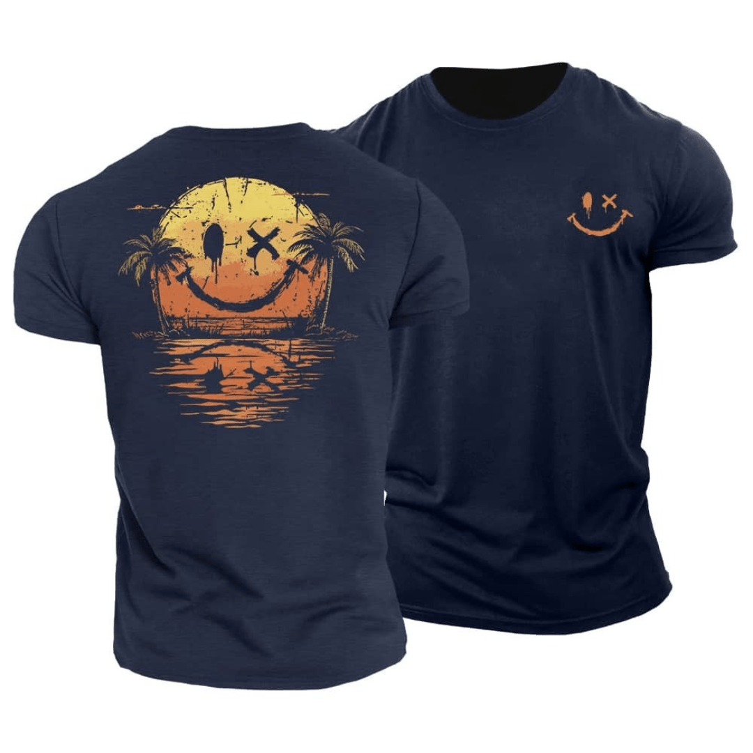 Tiernan - Minimalist Smiley Everyday Tee | By Julian & Claire Toronto