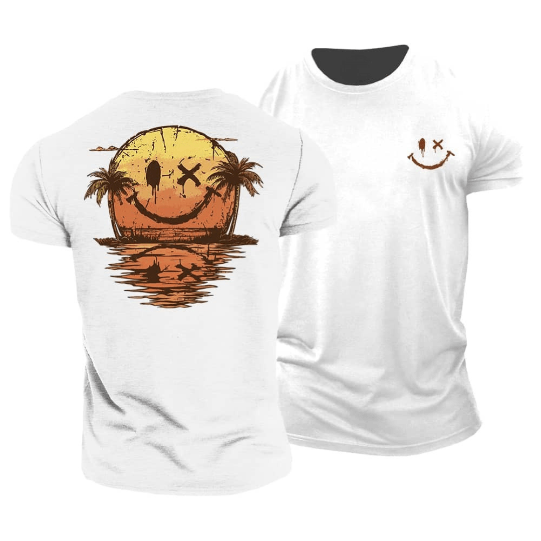 Tiernan - Minimalist Smiley Everyday Tee | By Julian & Claire Toronto