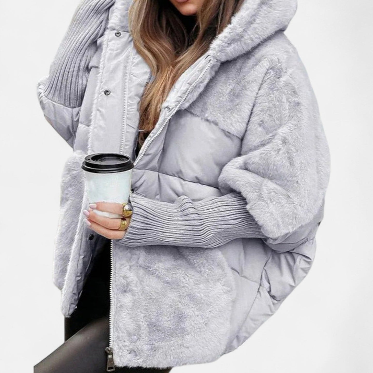 Alice - Oversized Hooded Patchwork Puffer Jacket | By Julian & Claire Toronto