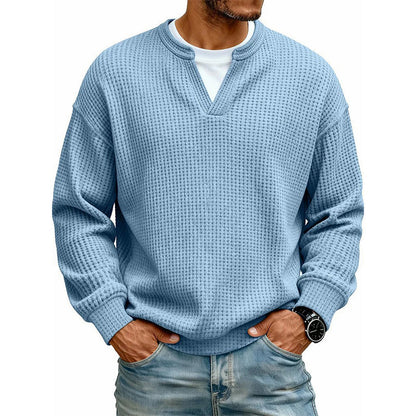 Byron - Refined Waffle Knit Pullover | By Julian & Claire Toronto