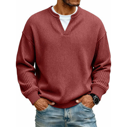 Byron - Refined Waffle Knit Pullover | By Julian & Claire Toronto