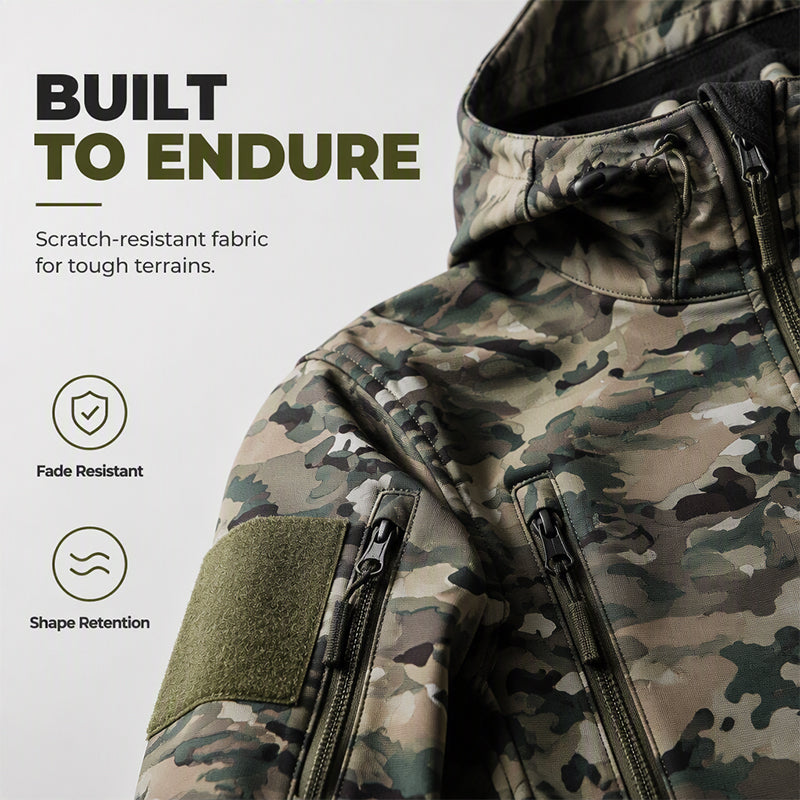 Caius - Tactical Outdoor Camo Jacket | By Julian & Claire Toronto