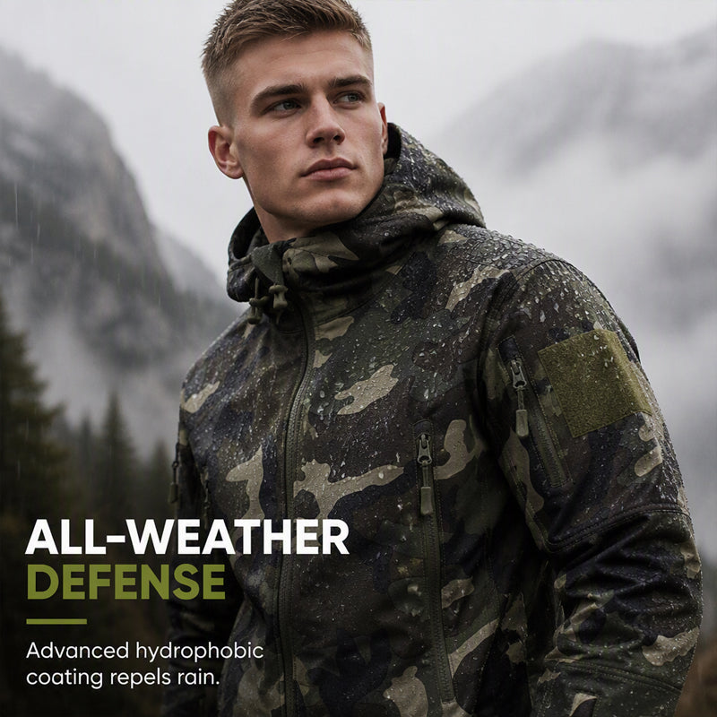 Caius - Tactical Outdoor Camo Jacket | By Julian & Claire Toronto