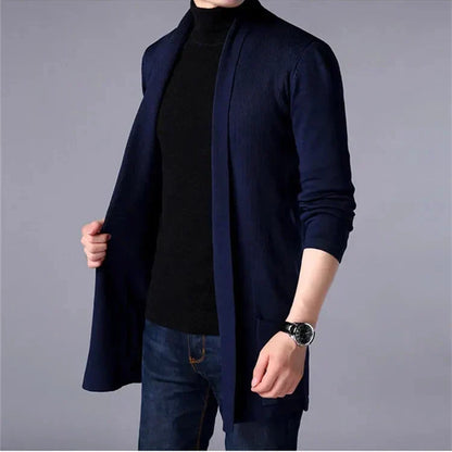 Cade - Classic Open Front Cardigan | By Julian & Claire Toronto
