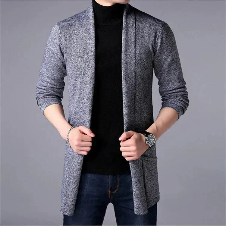 Cade - Classic Open Front Cardigan | By Julian & Claire Toronto
