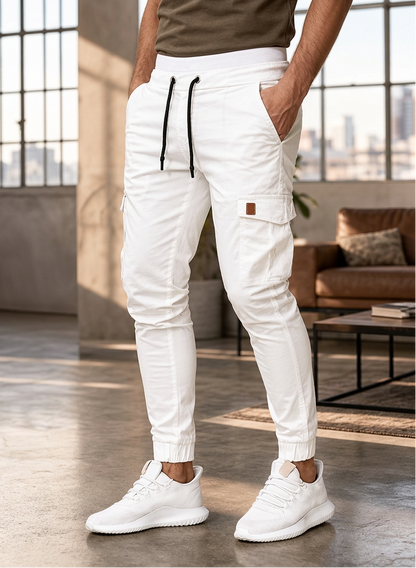 Bruno - Modern Slim Fit Cargo Joggers | By Julian & Claire Toronto