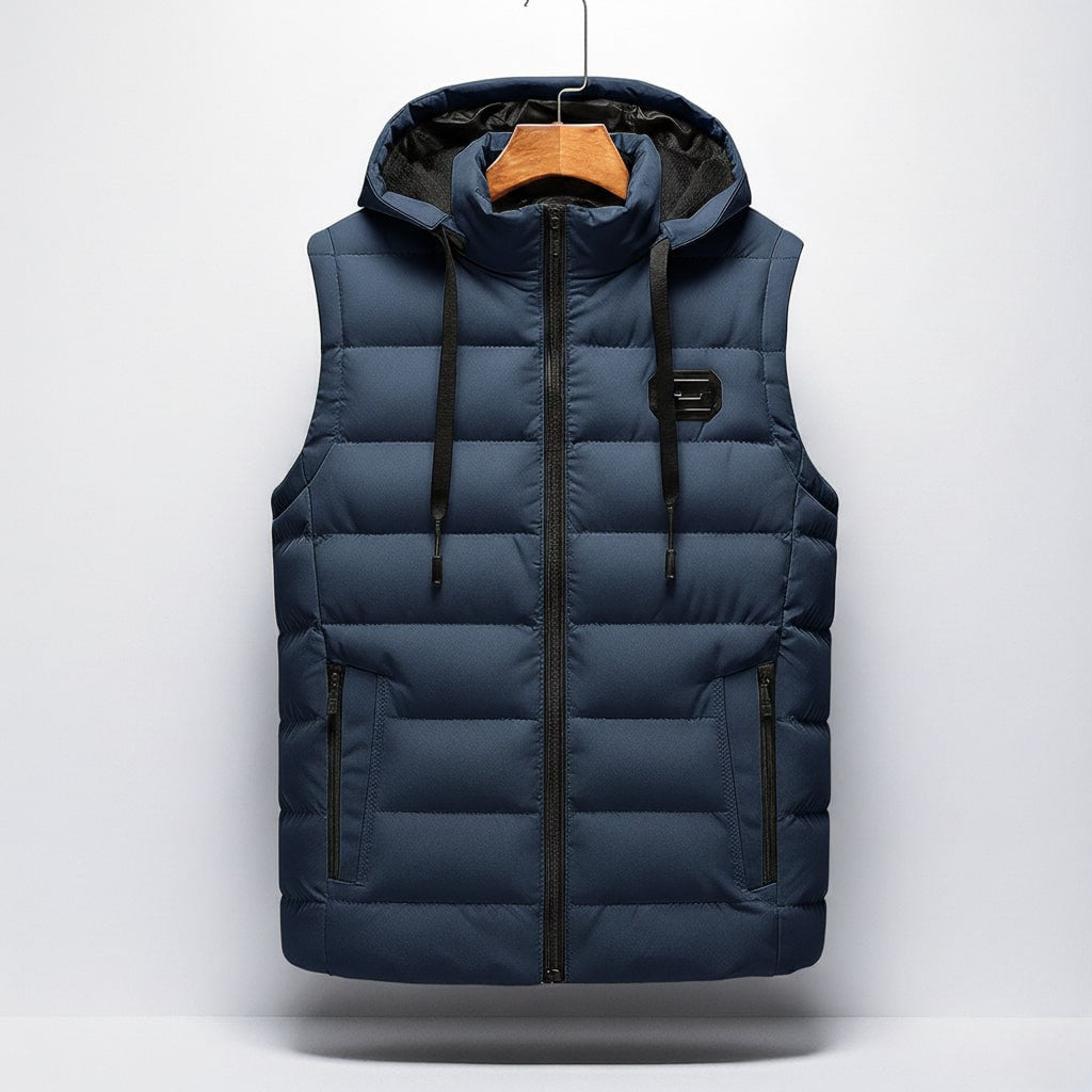 Danny - Padded Zip-Up Vest | By Julian & Claire Toronto