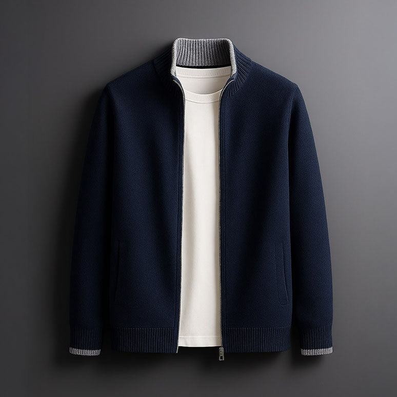 Benjamin - Zip Knit Cardigan | By Julian & Claire Toronto